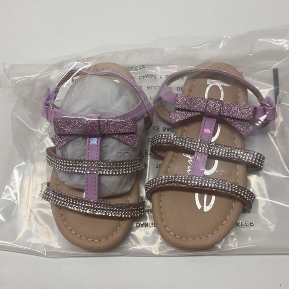 🔥BEBE GIRLS SANDALS KIDS SZ 7 New (200) - Picture 5 of 6